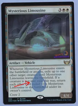 Mysterious Limousine Promo Mtg MISPRINT. Island symbol in foil layer - Image 1