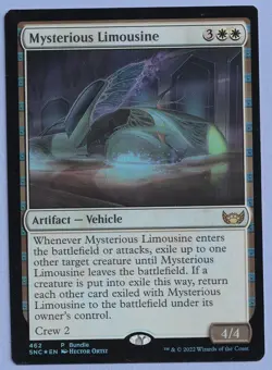 Mysterious Limousine Promo Mtg MISPRINT. Island symbol in foil layer - Image 3
