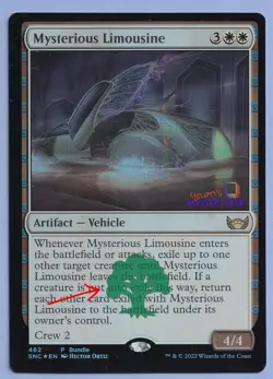 Mysterious Limousine Promo Mtg MISPRINT. Forest symbol in foil layer - Image 1