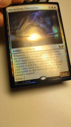 Mysterious Limousine Promo Mtg MISPRINT. Island symbol in foil layer - Image 2