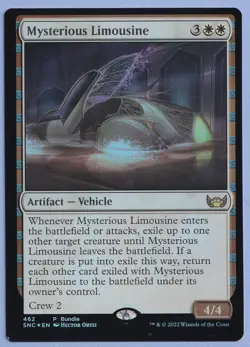 Mysterious Limousine Promo Mtg MISPRINT. Island symbol in foil layer - Image 3
