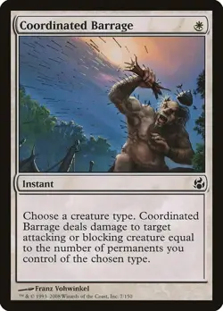 COORDINATED BARRAGE X 4 E/X+ MORNINGTIDE MAGIC THE GATHEING - Image 1