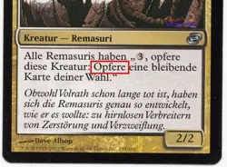 Necrotic Sliver FOIL German Mtg MISPRINT. "Sacrifice" instead "Destroy" - Image 3
