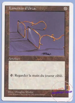 Glasses of Urza French Mtg MISPRINT. Wrong casting cost. 0 instead of 1. - Image 1