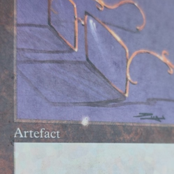 Glasses of Urza French Mtg MISPRINT. Wrong CC. 0 instead of 1. PLAYED/BENDED - Image 4