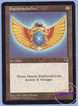 Sapphire Medallion Charlie Brown medallion MISPRINT MTG German - Image 1