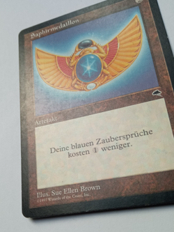 Sapphire Medallion Charlie Brown medallion MISPRINT MTG German - Image 4