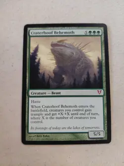MTG Craterhoof Behemoth Avacyn Restored Mythic Regular Green Beast Creature #52 - Image 1