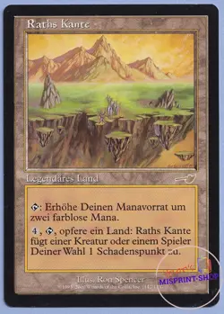 Rath's Edge German MTG MISPRINT. Gives you 2 colorless mana instead of 1 - Image 1