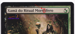 Deathrite Shaman Portuguese Mtg MISPRINT. Typo in the Name: "MortFifero" - Image 2