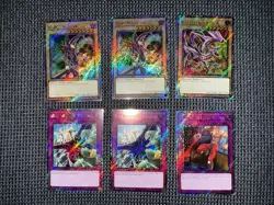 Yugioh 6 Card Platinum Secret Rare Lot RA04 Stampede PACK FRESH!!! - Image 3