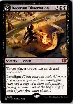 MTG - Decorum Dissertation - Non Foil - SOS 0078 - Secrets of Strixhaven - Image 1