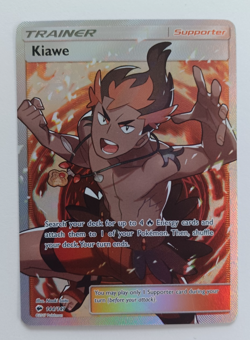 Kiawe 144/147 Burning Shadows Full Art Ultra Rare Pokemon TCG Card NM - Image 1
