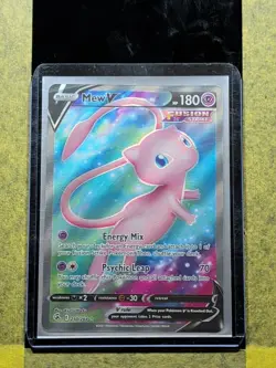 029 - Original Owner Pokemon 2021 Fusion Strike Ultra Rare Card Mew V 250/264 - Image 3