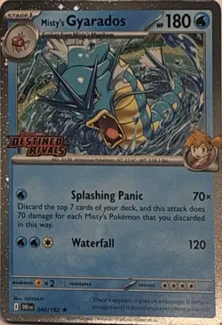 Misty's Gyarados (Prerelease) 049/182 Holo Pokemon NM - Image 1