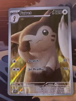 Pokemon TCG Furret - 168/159 SV09: Journey Together Holo NM - Image 1