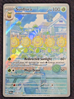 Sunflora Illustration Rare Pokemon TCG SV06: Twilight Masquerade 169/167 NM - Image 1
