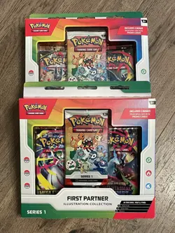 2x Pokemon TCG First Partner Illustration Collection Series 1 New Sealed - Image 1