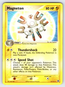 Magneton 27/112 2004 EX FireRed & LeafGreen Pokemon Card TCG Non Holo Rare - Lp - Image 1