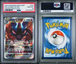 Pokemon Lucario VSTAR Crown Zenith ETB Full Art Promo SWSH291 PSA 10 - Image 3