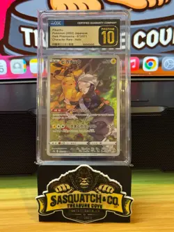 Pokemon TCG CGC Pristine 10 Pikachu 073/071 Character Rare Dark Phantasma - Image 1