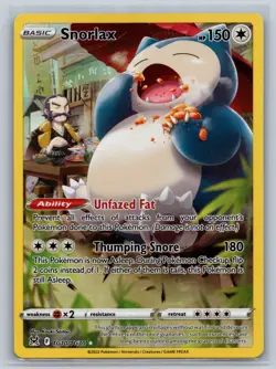 Snorlax TG10/TG30 Holo Lost Origin Trainer Gallery Pokemon Holo NM - Image 1
