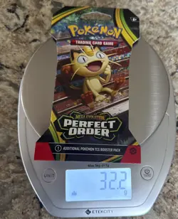 HEAVY! GOD PACKUU SIRUU 32.2g Perfect Order Pokemon TCG Sleeved Booster (SEALED) - Image 1