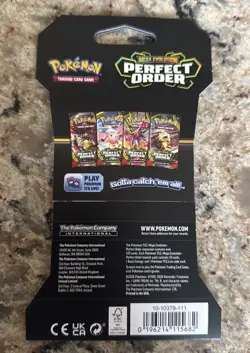 HEAVY! GOD PACKUU SIRUU 32.2g Perfect Order Pokemon TCG Sleeved Booster (SEALED) - Image 2