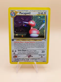 Porygon2 1st Edition Holo Rare Neo Revelation No. 12/64 Pokemon Card - 2001 - Image 1