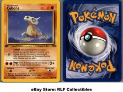 1999 Pokemon, Jungle, #50/64 Cubone, 1st Edition, Common - Image 1