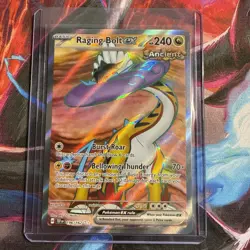 Pokemon Raging Bolt ex 196/162 SV05: Temporal Forces Full Art Ultra Rare Holo - Image 1