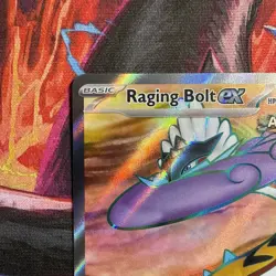 Pokemon Raging Bolt ex 196/162 SV05: Temporal Forces Full Art Ultra Rare Holo - Image 3