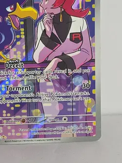 Team Rocket's Murkrow 200/182 Sv10 Destined Rivals Illustration Rare Pokemon TCG - Image 5