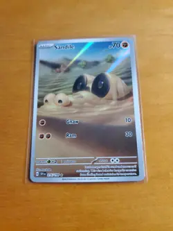 Sandile 216/198 Pokemon TCG Scarlet & Violet Illustration Rare Holo Card - Image 1