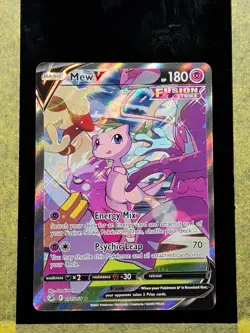 008 - Original Owner Pokemon TCG Fusion Strike Mew V #251/264 Ultra Rare - Image 1