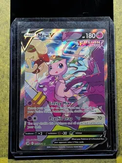 008 - Original Owner Pokemon TCG Fusion Strike Mew V #251/264 Ultra Rare - Image 3