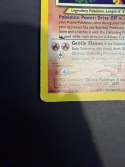 Light Arcanine 12/105 Neo Destiny Holo Rare Pokemon Card WOTC Vintage Swirl - Image 5