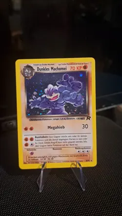 Dunkles Machomei German Dark Machamp 10/82 Holo Rare Team Rocket Pokemon - Image 1