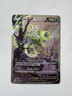 Pokemon TCG Celebi V Fusion Strike Alternate Art Card 245/264 NM - Image 1