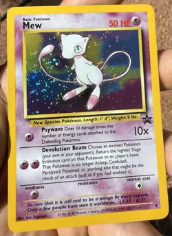 Mew Black Star Promo 9 WOTC Pokemon TCG Holo - * Vintage - NM * Fart SWIRL ! 🌀 - Image 5