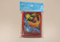 Pokemon Card Game Deck Sleeves: Moltres & Zapdos & Articuno [Red] - Image 1