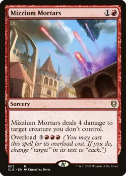 Mizzium Mortars - Commander Legends: Battle for Baldur's Gate | MTG Card - Image 1