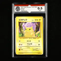 CCG 0.5 Poor 1996 Pokemon JPN Pikachu No.025 - Image 1