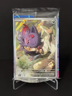 2025 POKEMON JOURNEY TOGETHER ETB BLACK STAR PROMO #189 N'S ZORUA SEALED - Image 1
