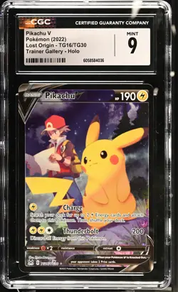 PIKACHU V Lost Origin Trainer Gallery Holo Rare CGC 9 Pokemon [Nostalgium] - Image 1