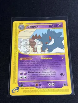 Pokemon Gengar 10/144 Skyridge Non Holo MP+ Nintendo 2003 - ink dot misprint - Image 1