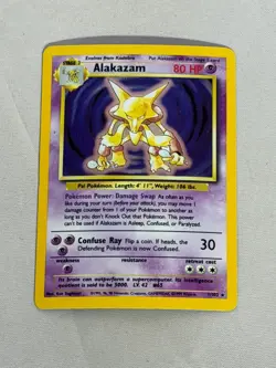 Pokemon Alakazam Base Set 1/102 - Image 1