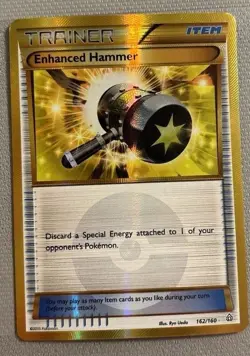 Pokemon Enhanced Hammer Secret Rare Holo 162/160 XY Primal Clash Trainer Item - Image 1