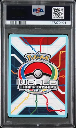 2014 POKEMON WORLD CHAMPIONSHIPS PROMO TREVGOR #46 MEW EX PSA 9 - Image 2