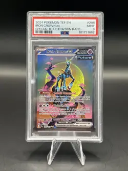 2024 Pokemon TEF EN Iron Crown ex SIR PSA 9 - Image 1